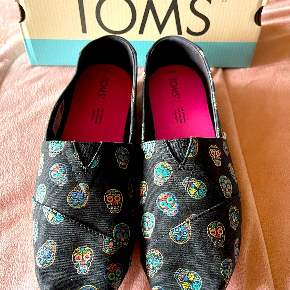 Black Glow in the Dark Day of the Dead Print Toms